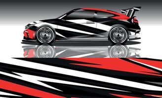 Race car wrap decal designs vector