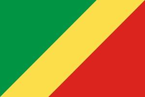 Republic of the Congo flag simple illustration for independence day or election vector