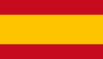 Ilustración simple de la bandera de España para el día de la independencia o las elecciones vector