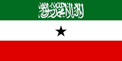 ilustración simple de la bandera de somalilandia para el día de la independencia o las elecciones vector