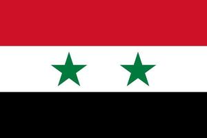 Syria flag simple illustration for independence day or election vector