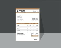 modern invoice design vector