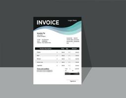 modern invoice design vector