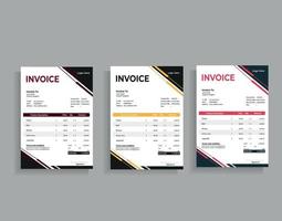 Invoice Designs template vector