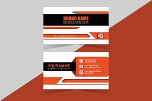 Business card design set template for company corporate style vector