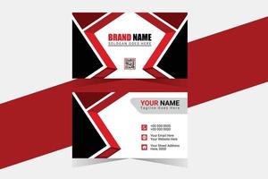 Professional business card design template vector