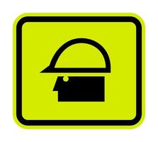 Caution Sign Wear Protective Equipment,With PPE Symbols vector