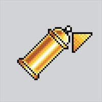 Pixel art illustration Spray Can. Pixelated Aerosol Spray Can. Spray can graffity icon pixelated for the pixel art game and icon for website and video game. old school retro. vector