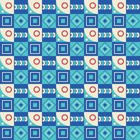 Colorful neo geometric pattern. Neo Geometric Seamless Period. Grid with color geometrical shapes. Modern abstract background vector