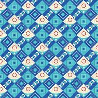 Colorful neo geometric pattern. Neo Geometric Seamless Period. Grid with color geometrical shapes. Modern abstract background vector