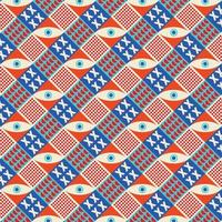 Colorful neo geometric pattern. Neo Geometric Seamless Period. Grid with color geometrical shapes. Modern abstract background vector