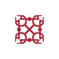 Anatolian Culture Motif Colorful Abstract Carpet and Rug Pattern Logo Turkish Design Template Vector a259