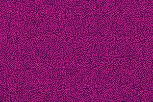 Retro pink and purple turing reaction diffusion seamless pattern vector. Generative algorithm organic lines texture background. vector