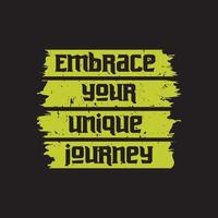 Motivational and inspirational lettering colorful style text typography with grunge effect t shirt design on black background vector