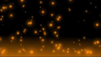 Orange color particle background animation video