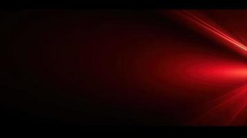 Abstract red light on black background with copy space for your text photo