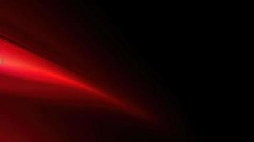 Abstract red light on black background with copy space for your text photo