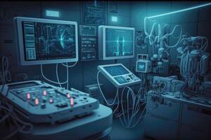 Medical technology in operating room. photo