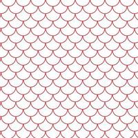 abstract red mermaid scale on transparent bg pattern texture. vector