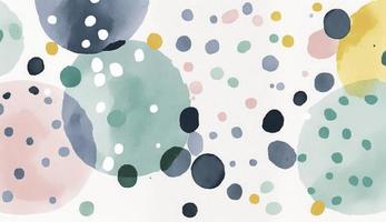 A seamless pattern featuring softly painted watercolor dots in various sizes, in a peaceful and dreamy color palette, Watercolor Dots Pattern, Abstract Art, watercolor pattern, Generate Ai photo