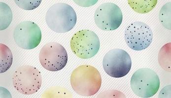 A seamless pattern featuring softly painted watercolor dots in various sizes, in a peaceful and dreamy color palette, Watercolor Dots Pattern, Abstract Art, watercolor pattern, Generate Ai photo