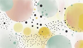 A seamless pattern featuring softly painted watercolor dots in various sizes, in a peaceful and dreamy color palette, Watercolor Dots Pattern, Abstract Art, watercolor pattern, Generate Ai photo