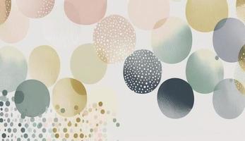 A seamless pattern featuring softly painted watercolor dots in various sizes, in a peaceful and dreamy color palette, Watercolor Dots Pattern, Abstract Art, watercolor pattern, Generate Ai photo