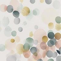 A seamless pattern featuring softly painted watercolor dots in various sizes, in a peaceful and dreamy color palette, Watercolor Dots Pattern, Abstract Art, watercolor pattern, Generate Ai photo