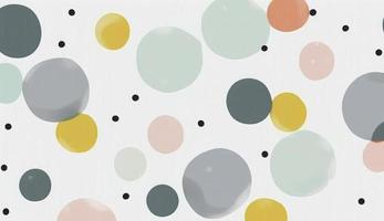 A seamless pattern featuring softly painted watercolor dots in various sizes, in a peaceful and dreamy color palette, Watercolor Dots Pattern, Abstract Art, watercolor pattern, Generate Ai photo