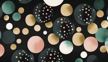 A seamless pattern featuring softly painted watercolor dots in various sizes, in a peaceful and dreamy color palette, Watercolor Dots Pattern, Abstract Art, watercolor pattern, Generate Ai photo