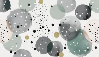 A seamless pattern featuring softly painted watercolor dots in various sizes, in a peaceful and dreamy color palette, Watercolor Dots Pattern, Abstract Art, watercolor pattern, Generate Ai photo