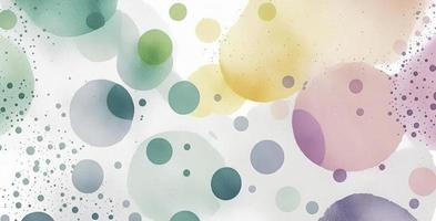 A seamless pattern featuring softly painted watercolor dots in various sizes, in a peaceful and dreamy color palette, Watercolor Dots Pattern, Abstract Art, watercolor pattern, Generate Ai photo