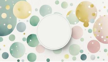 A seamless pattern featuring softly painted watercolor dots in various sizes, in a peaceful and dreamy color palette, Watercolor Dots Pattern, Abstract Art, watercolor pattern, Generate Ai photo