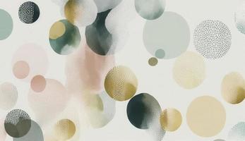 A seamless pattern featuring softly painted watercolor dots in various sizes, in a peaceful and dreamy color palette, Watercolor Dots Pattern, Abstract Art, watercolor pattern, Generate Ai photo