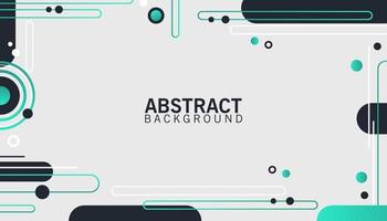 abstract modern green gradient rounded geometric shapes design banner background wallpaper vector