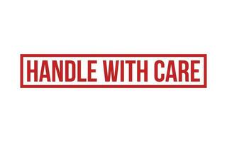 Handle With Care Rubber Stamp Seal Vector