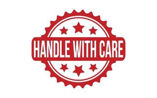 Handle With Care Rubber Stamp Seal Vector