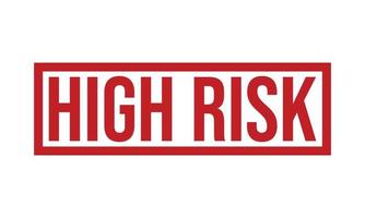 High Risk Rubber Stamp Seal Vector