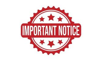 Important Notice Rubber Stamp Seal Vector