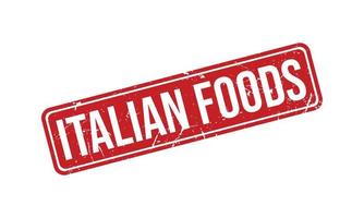 Italian Foods Rubber Stamp Seal Vector