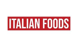 Italian Foods Rubber Stamp Seal Vector