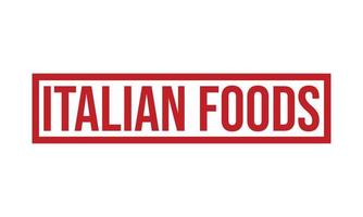 Italian Foods Rubber Stamp Seal Vector