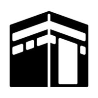 Kaaba Glyph Style Icon vector