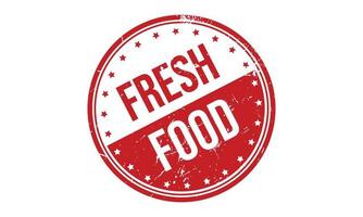 Fresh Food Rubber Stamp Seal Vector