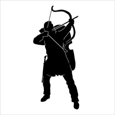 Archery Silhouette Vector Art, Icons, and Graphics for Free Download