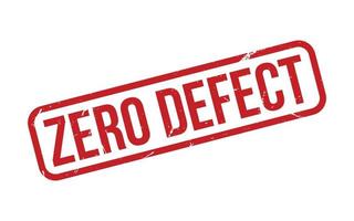 Zero Defect Rubber Stamp Seal Vector