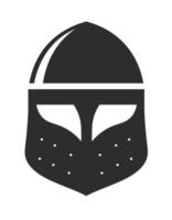 Helmet of knight or medieval warriors, vector