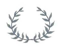 Ancient laurel wreath, reward in competitions vector