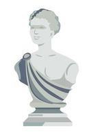 antiguo mujer busto escultura, griego o romano Arte vector