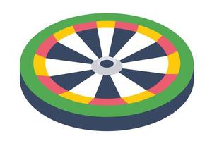 Games for entertainment and fun, darts boards vector